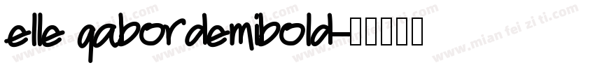 elle gabordemibold字体转换